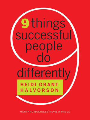 cover image of Nine Things Successful People Do Differently